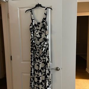 Halogen, black and white jumpsuit